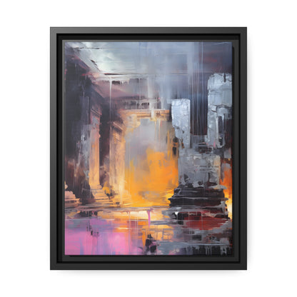 Framed Canvas Abstract artwork Vibrant Art Framed Oil Painting Abstract Art