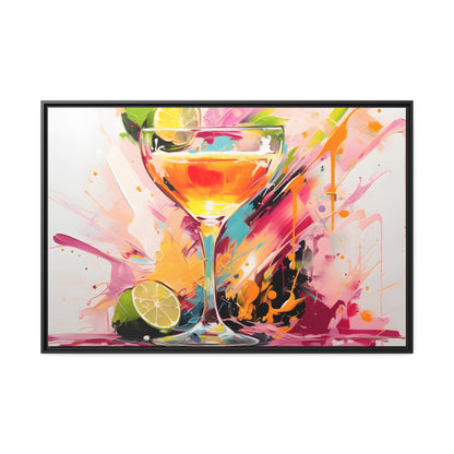 Vibrant Alcohol Framed Artwork Attention Grabbing Conversation Starter Framed Canvas Floating Canvas