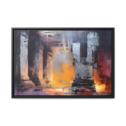 Framed Canvas Abstract artwork Vibrant Art Framed Oil Painting Abstract Art