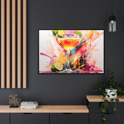 Vibrant Alcohol Framed Artwork Attention Grabbing Conversation Starter