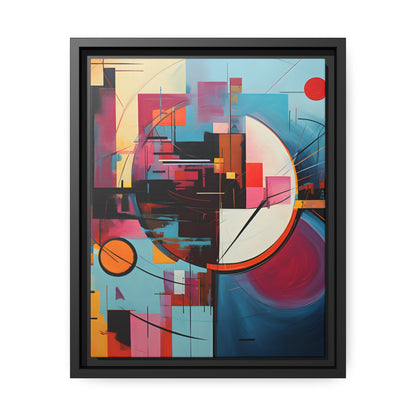 Framed Floating Canvas Abstract Art Attention Grabbing Conversation Starting Art Piece