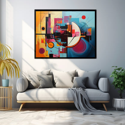 Framed Print Abstract Art Attention Grabbing Conversation Starting Art Piece Framed Poster 