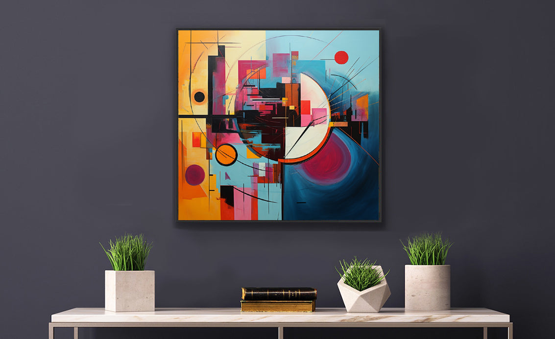 Framed Print Abstract Art Attention Grabbing Conversation Starting Art Piece Framed Poster 