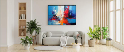 Framed Abstract artwork Vibrant Stunning Style Abstract Art