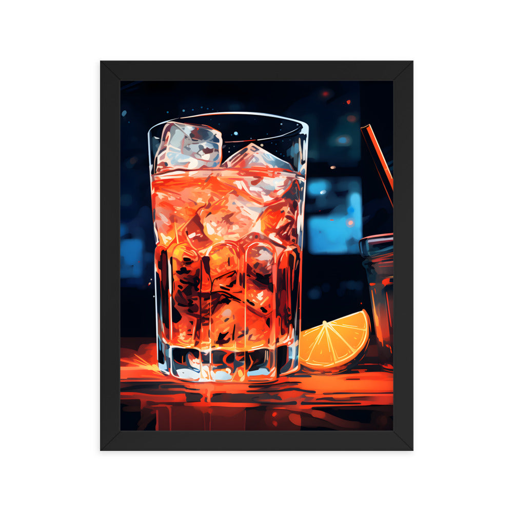 Framed artwork Bar/Night Life Art Framed Painting Alcohol Art