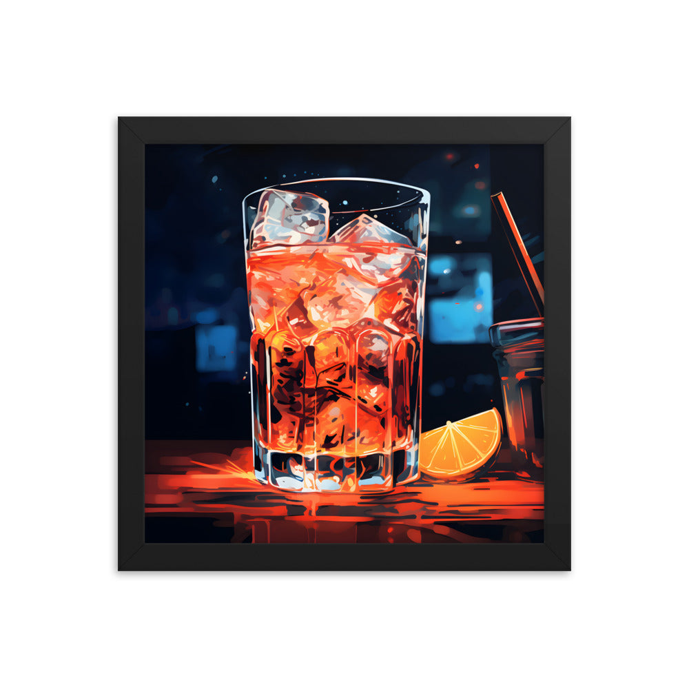 Framed artwork Bar/Night Life Art Framed Painting Alcohol Art