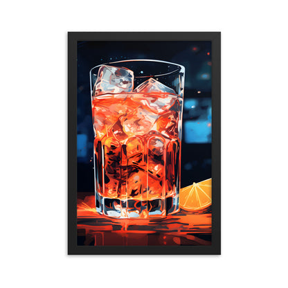 Framed artwork Bar/Night Life Art Framed Painting Alcohol Art