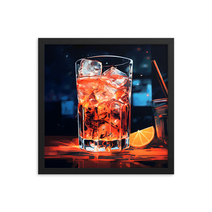 Framed artwork Bar/Night Life Art Framed Painting Alcohol Art