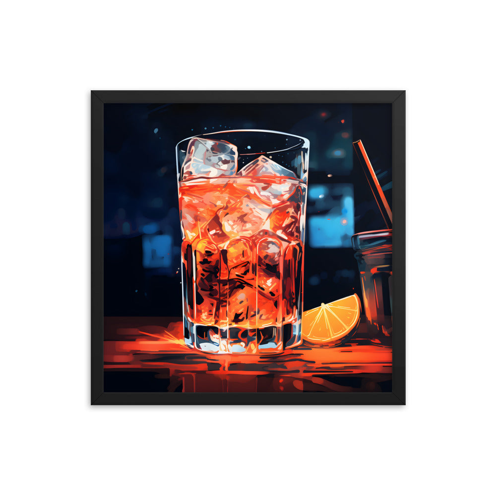Framed artwork Bar/Night Life Art Framed Painting Alcohol Art