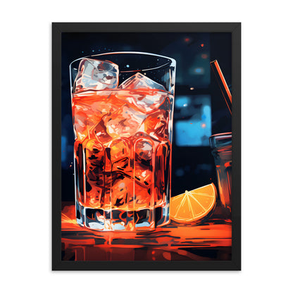 Framed artwork Bar/Night Life Art Framed Painting Alcohol Art