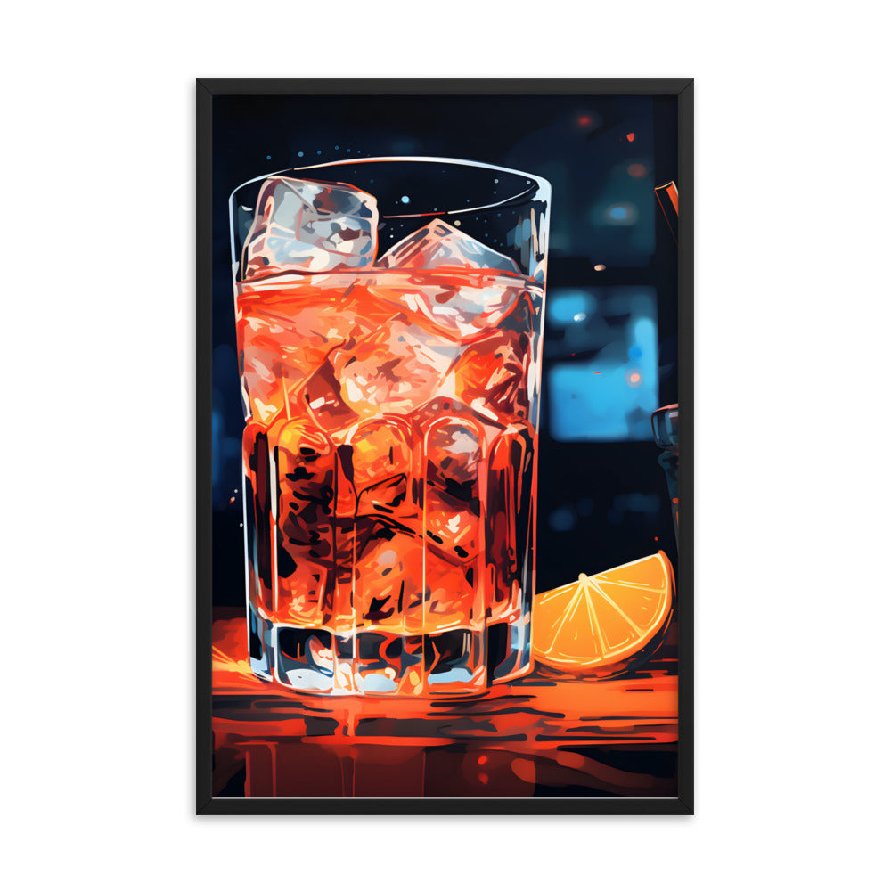 Framed artwork Bar/Night Life Art Framed Painting Alcohol Art