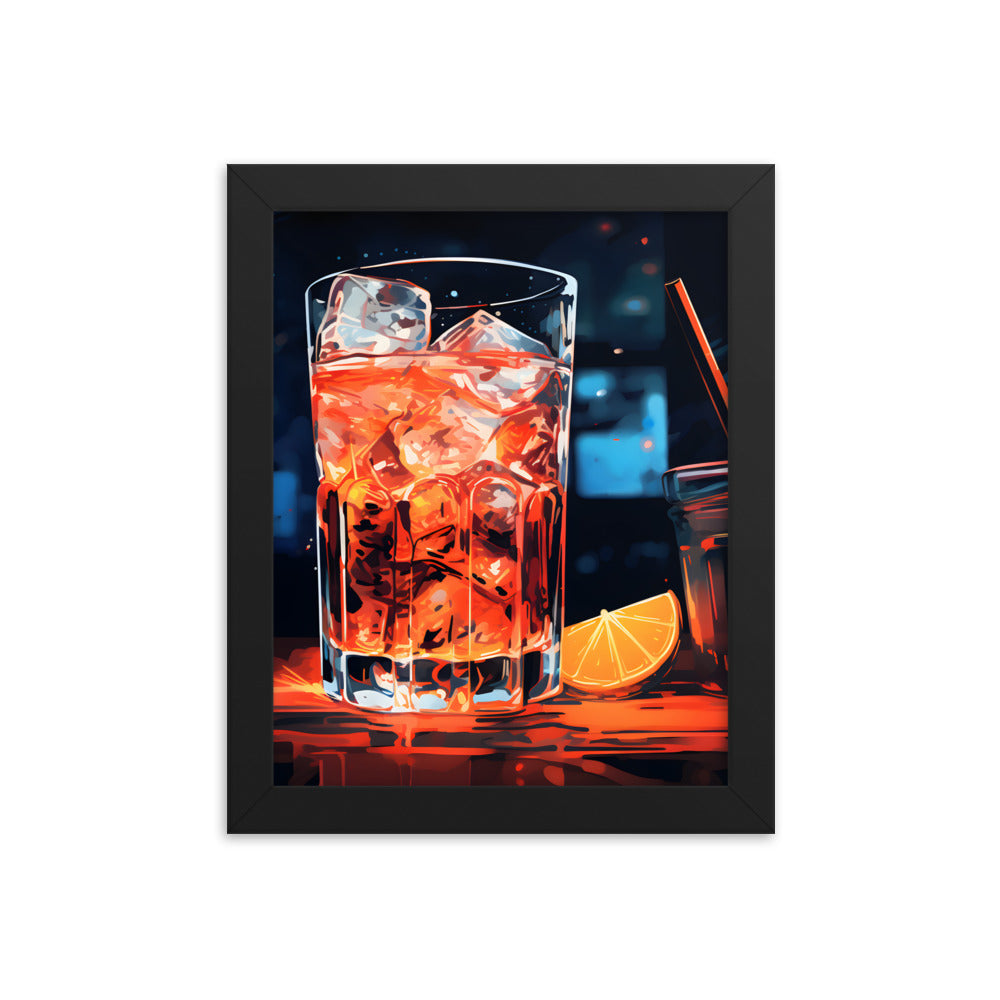 Framed artwork Bar/Night Life Art Framed Painting Alcohol Art